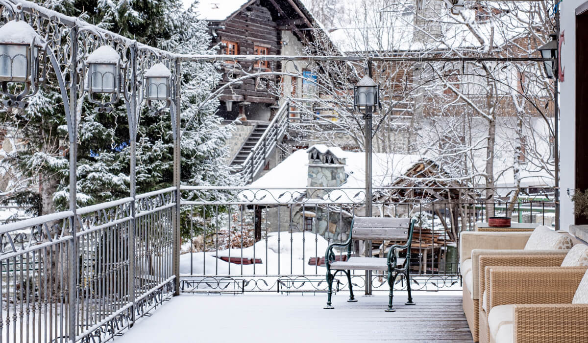 winter ski resort hotel