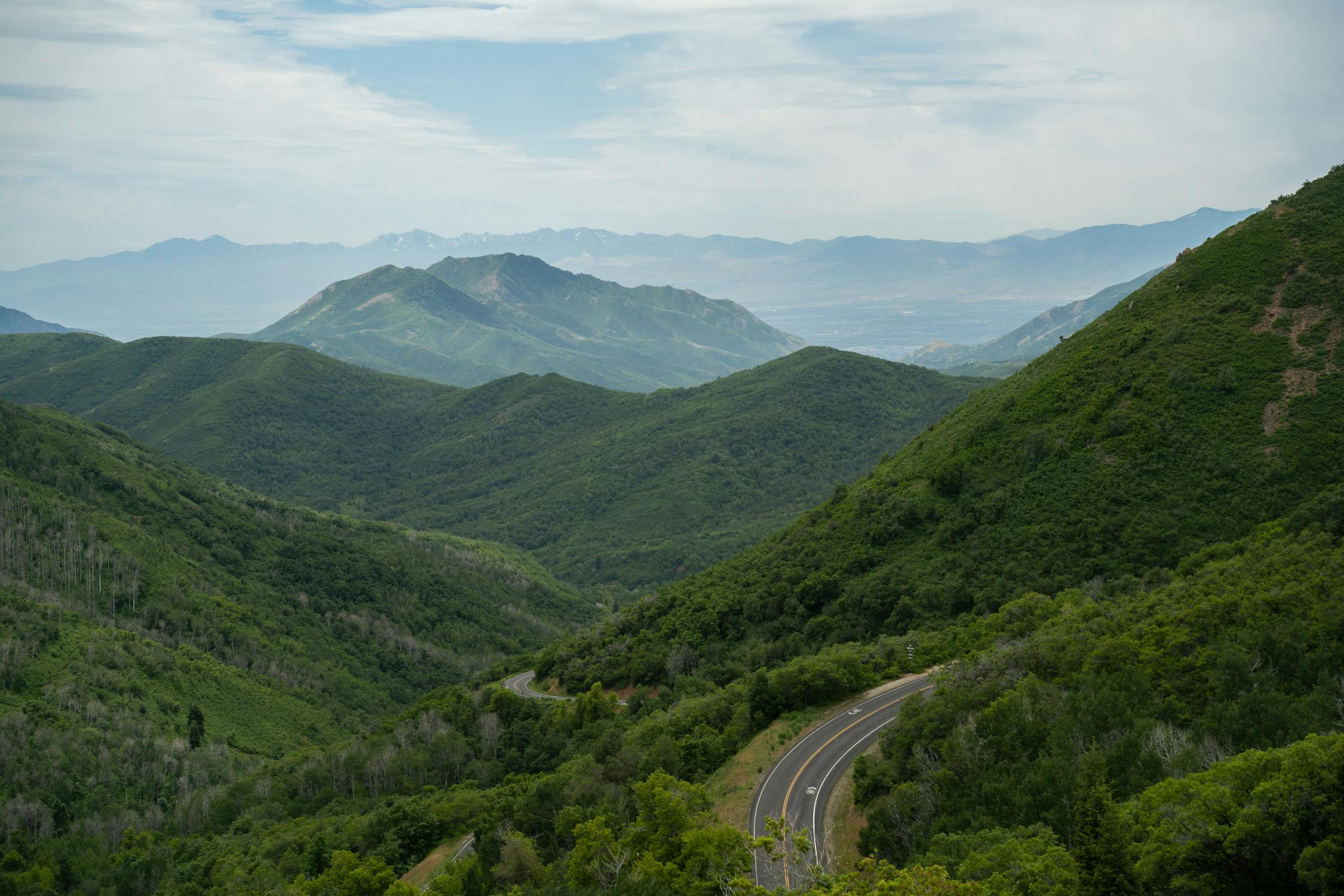 photo of green mountains