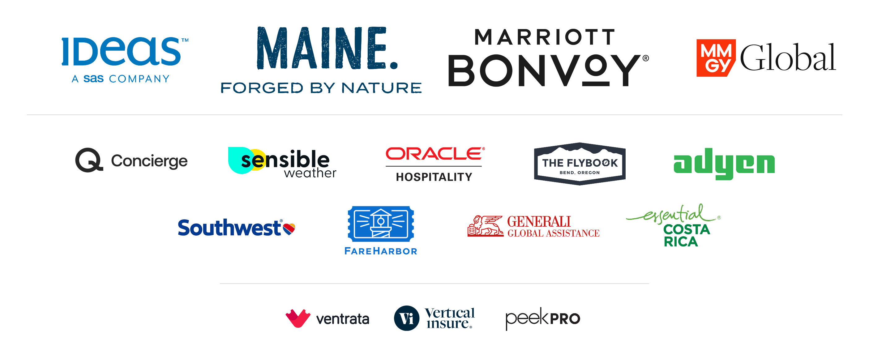 sponsor logo grid horizontal